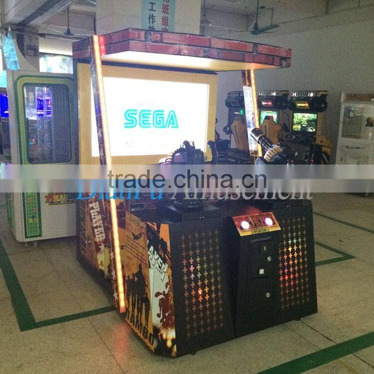 47 inch Rambo amusement machine gun shooting game DF-035/Rambo shooting game machine/coin operated shooting simulator for sale