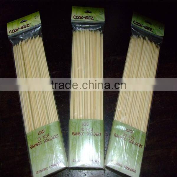 Manufacturer disposable thin bbq 50cm bamboo skewer