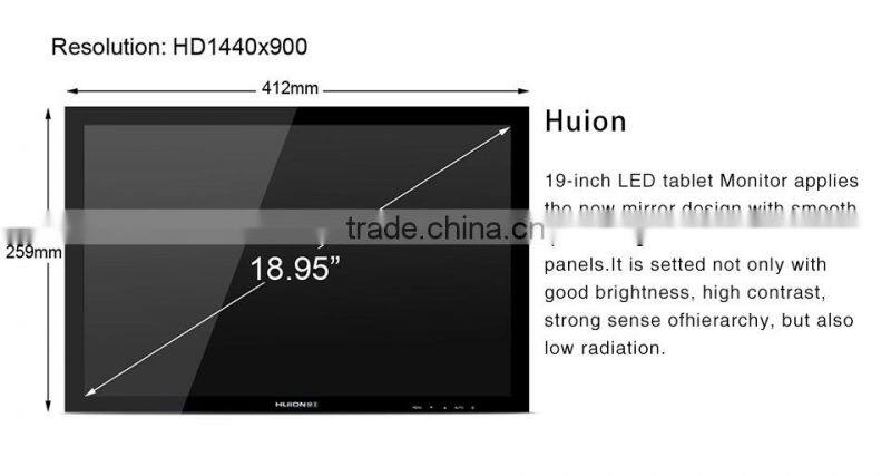 Huion GT-190 pen display graphic drawing tablet monitor