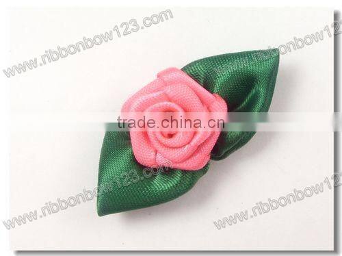 New satin leaves ribbon bows