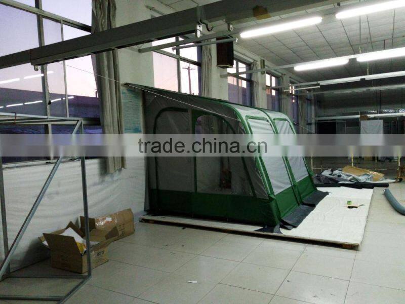 Durable inflatable camping auto vehicle tent