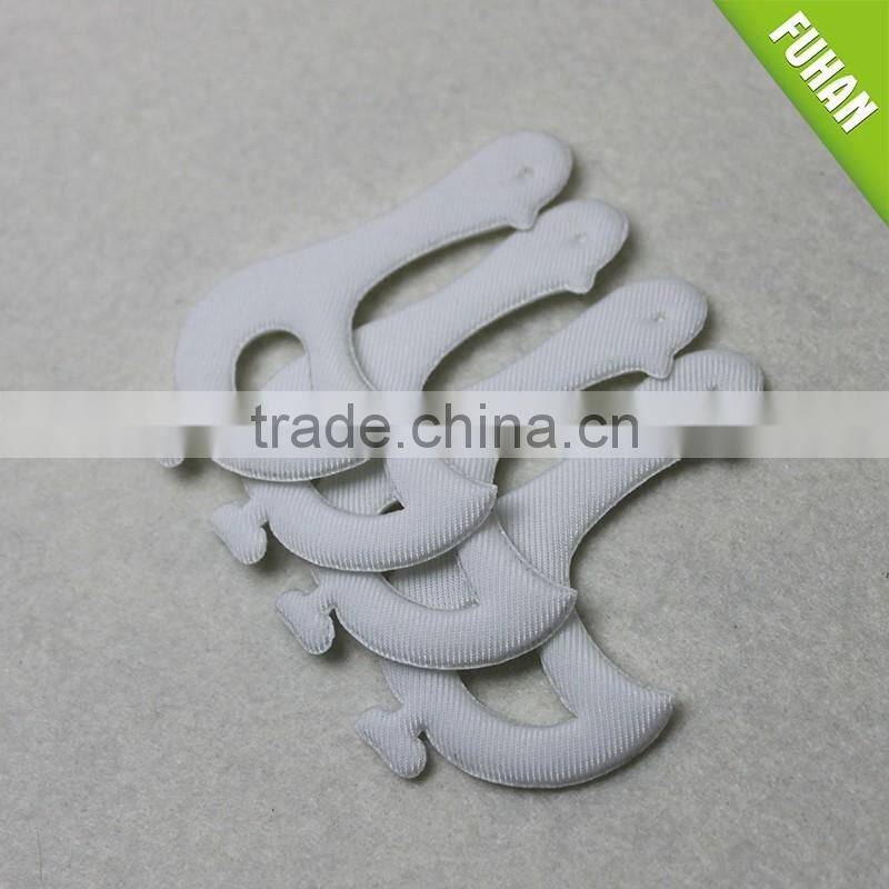 Custom Shape Ultrasonic embossed Fabric Label for Children Clothes