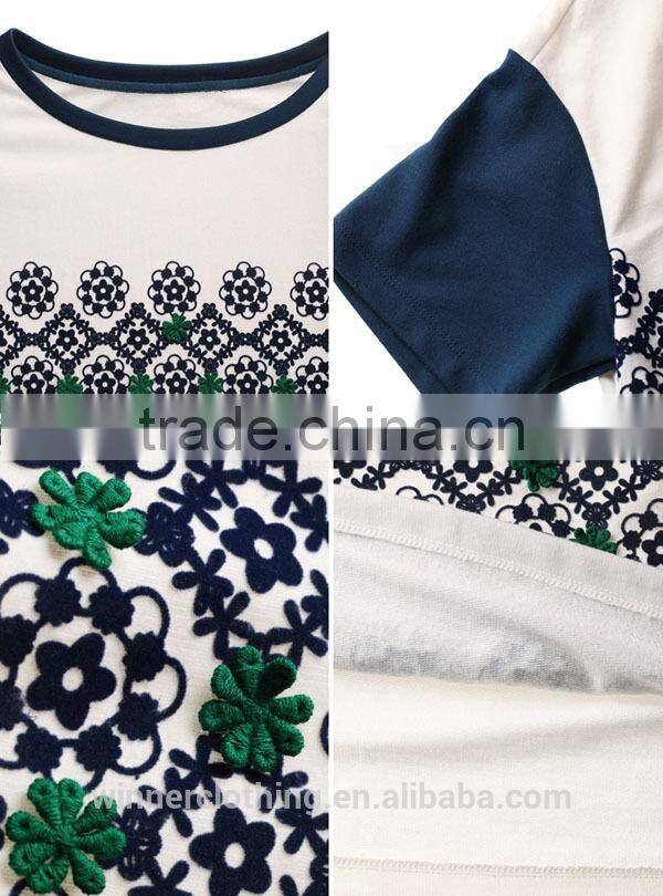 Trendy design fancy print long sleeve mexican clothing pictures of girls cotton tops
