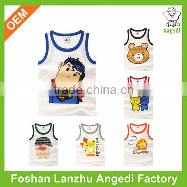 Top quality wholesale kids cotton vest for baby