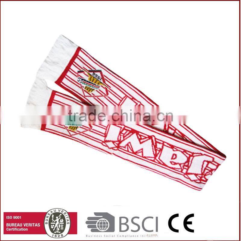 football fan scarf football fan knitted sport scarf woven football scarf