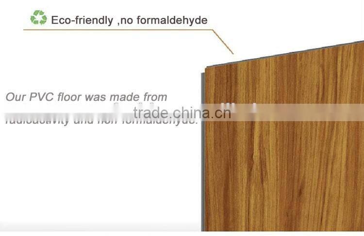 Eco-friendly click lock plastic PVC vinyl floor(PVC flooring)