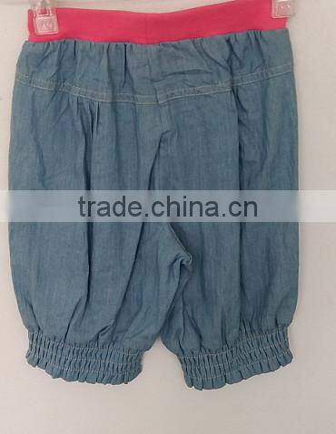 2016 beautiful baby girls thin denim hot shorts for summer