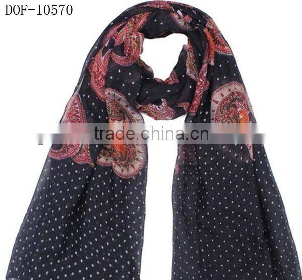 Fashion New shawl with printing dot&flower STOCK!