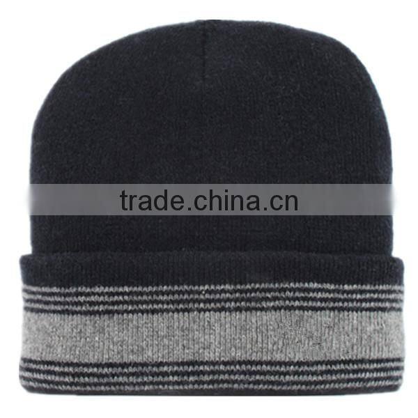 Latest design knitting pattern wool winter man hat