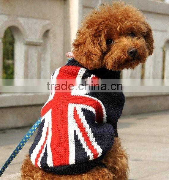 Custom knit pet dog sweater deer pattern christmas dog sweater