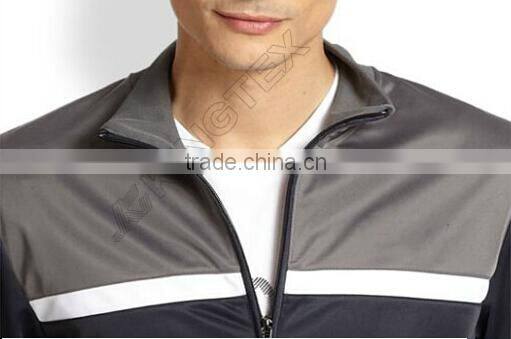 Color block Track Jacket and pants,Simple color blocking track jacket and pants,2014 stripe style jacket sets