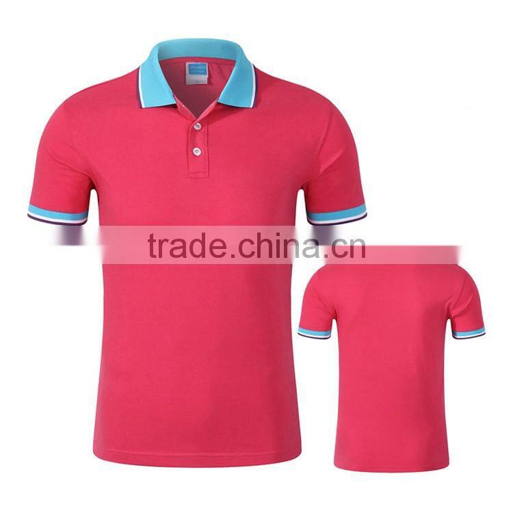 Short sleeve 100% cotton pique new design plain polo shirt women