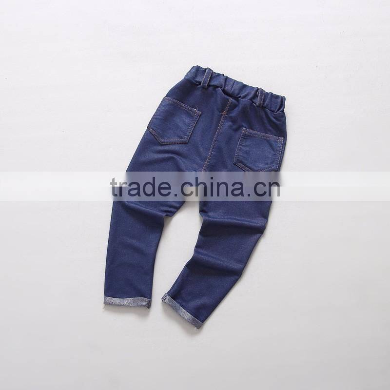 customize fashion kids boys fake oxford stretch pants