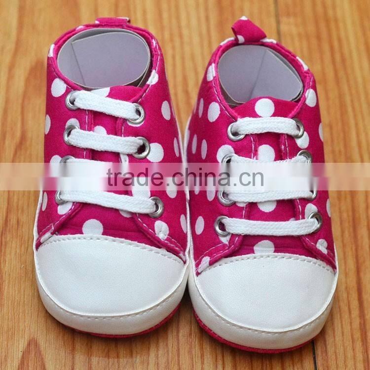 Polka Dot printed baby footwear