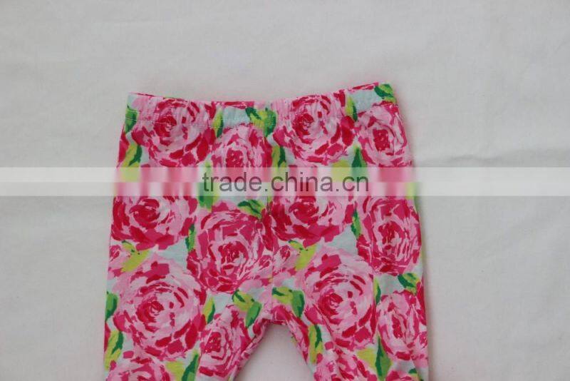 2017 Summer Little Angel Beautiful Flower Icing Shorts Baby Girls Cute Rosa Ruffle Capris