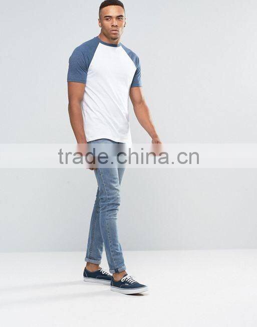 T-Shirt With Contrast Raglan Sleeves