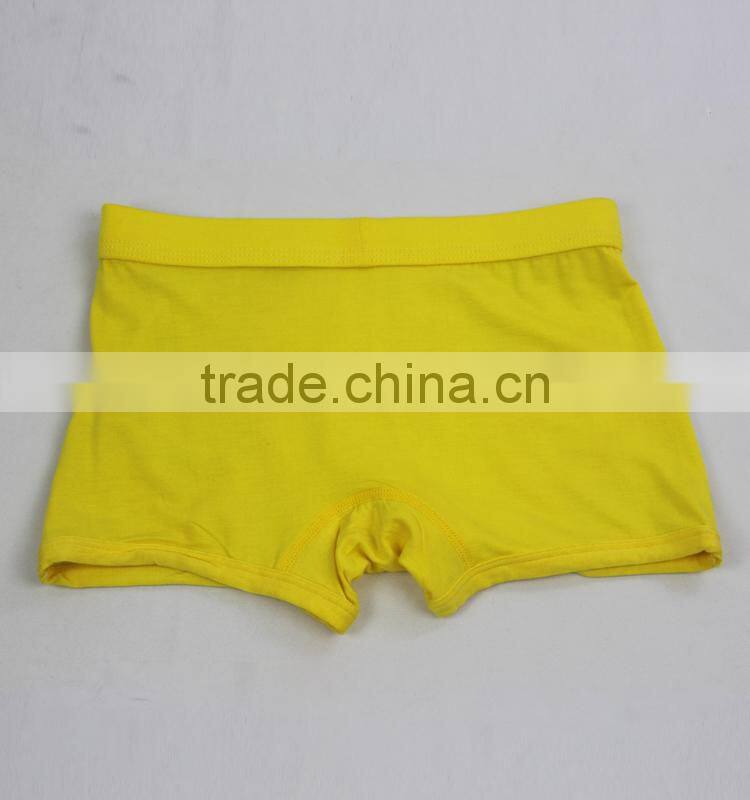 Lovely Yellow cotton 6~8 year old reteen kids underwear