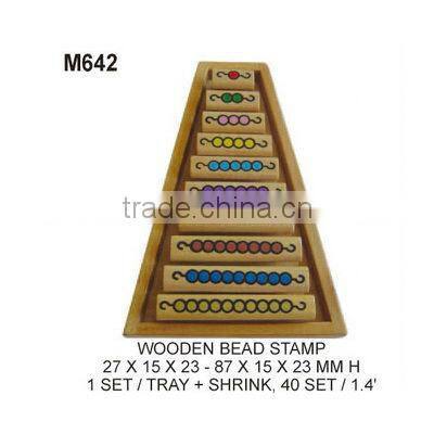 EDUCATIONAL TOOL (M643) WOODEN CLOCK STAMP