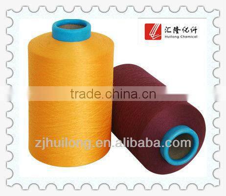polyester filament yarn and dope dyed DTY in home textile for bedspread