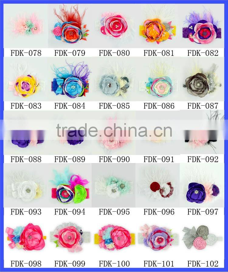 Wholesale fashion girls hair accessories,personalized baby feather head wraps M6010310