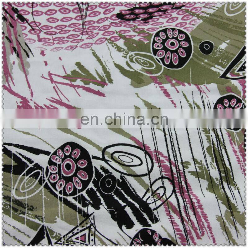 soft touch printed knitted fabric