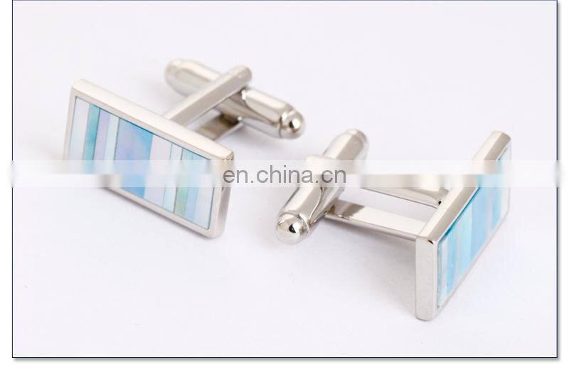 Elegant Colorful Shell of Men's Cufflinks