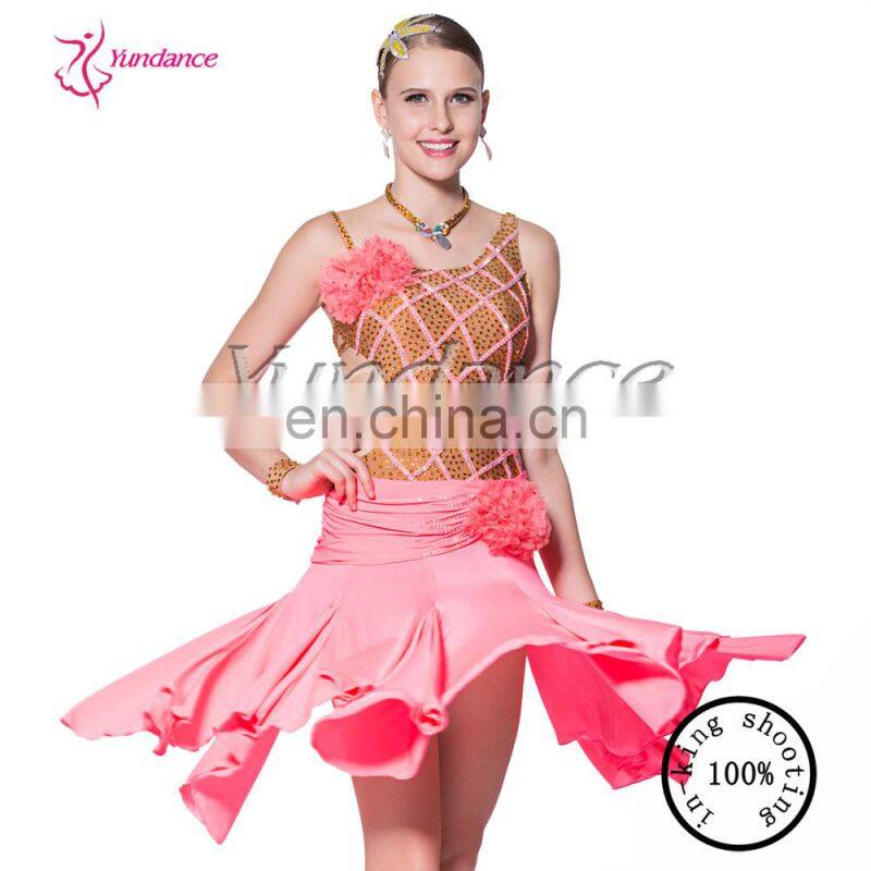 L-14117 New Arrival Ballroom Latin Dance Costumes For Women Children Girl Latin Dance Dress Fringe Latin Dance Dress