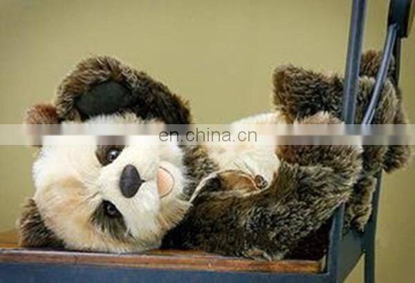 handmade realistic movable smile panda plush stuff toys wild life