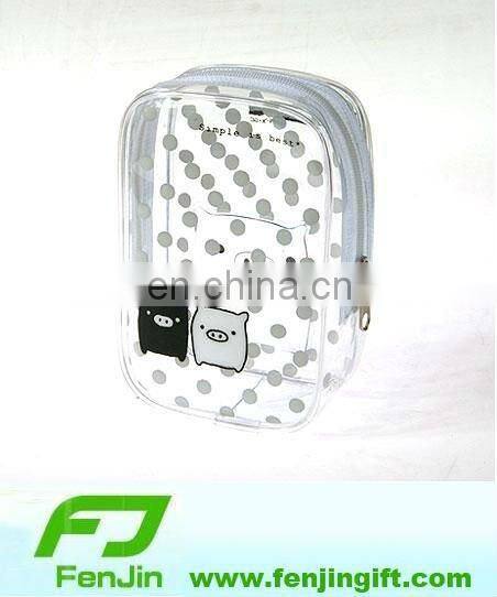 rectangle vinyl pvc bags with zipper