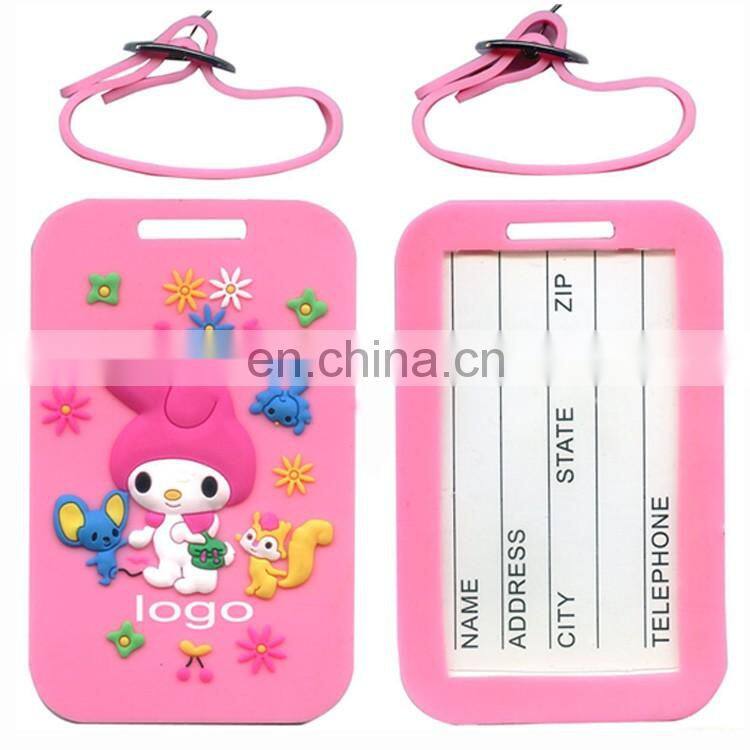 Personalized gift bag purple luggage tags for kids