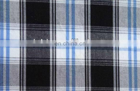Wholesale fashionable T/C plaid linen woven shirt fabric