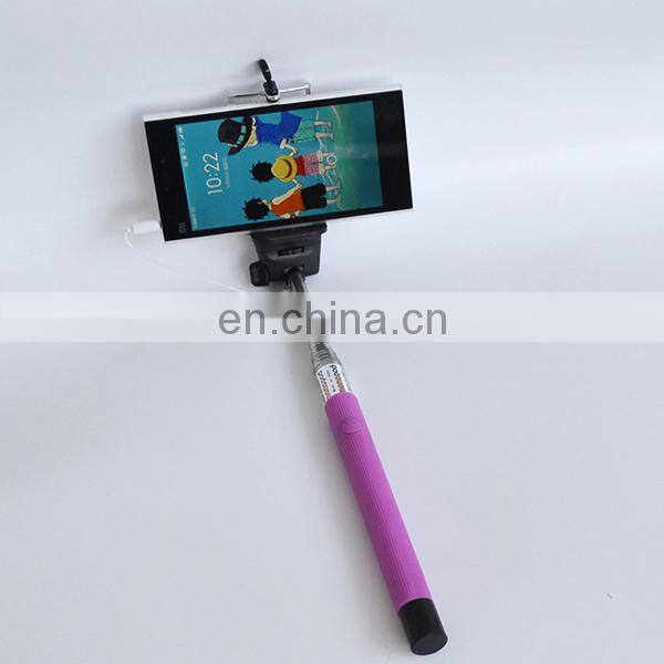 Newest Model Z07-5S Wired Remote Selfie Stick for Android and iOS