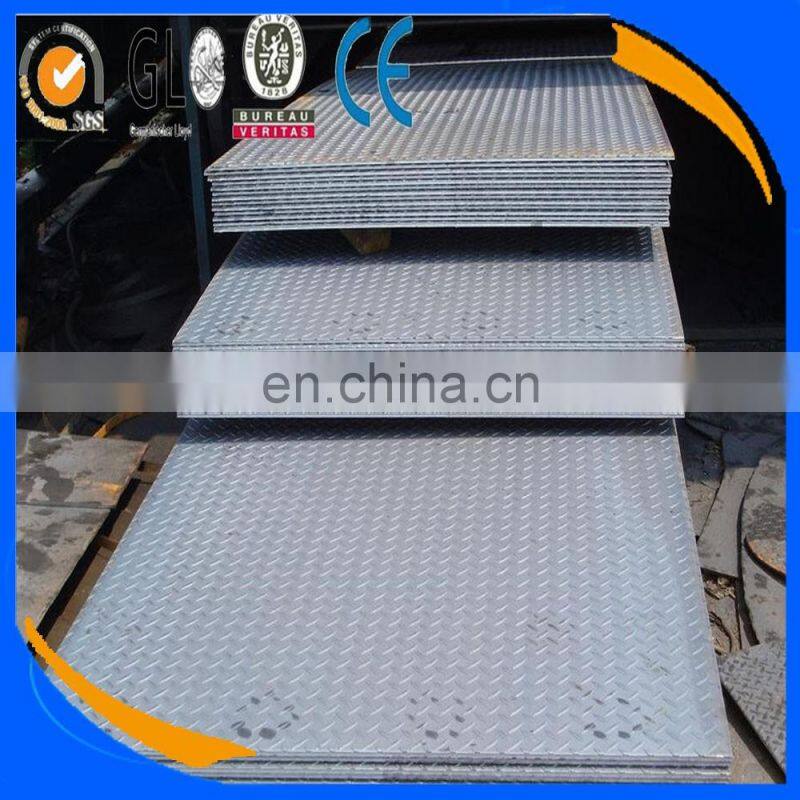 Checkered Plate sheet metal processing Black Tear Drop Plate Of checker plate strength