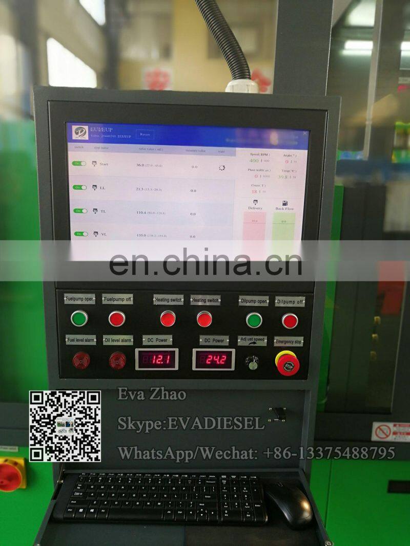 pump test two oil tank cr825 common rail diesel injector test bench