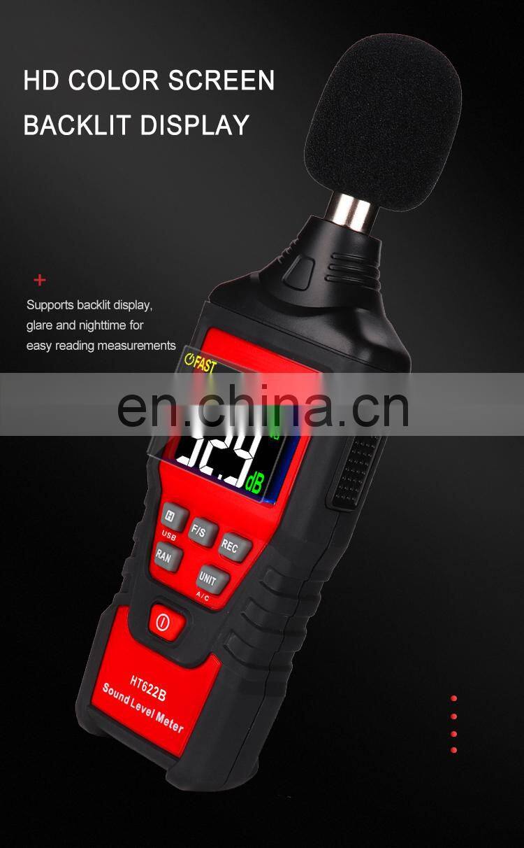 Test Noise Decibel Capacitive Microphone Digital Sound Level Meter