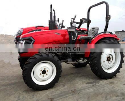 80hp farm LARGE tractor with farming implements such as trailer harvester and plow