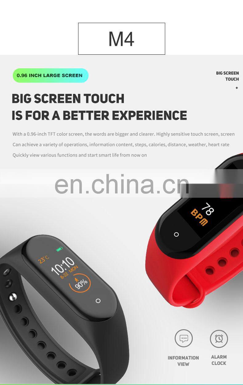 New product M4 smart watch sport bracelet wristband Ready to ship hot selling free logo printing promotion cheap smart watch m3