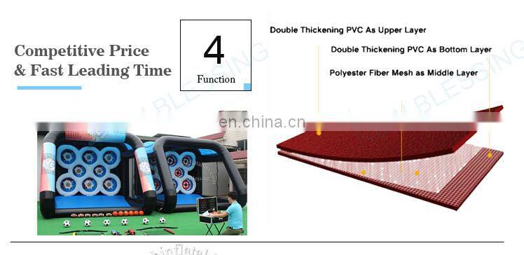 Inflatable Football Interactive Game Inflatable Shooting, Inflatable Combi Sport Arena with IPS System