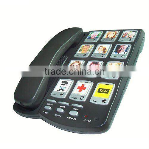 specially-designed big button telephone with big picture