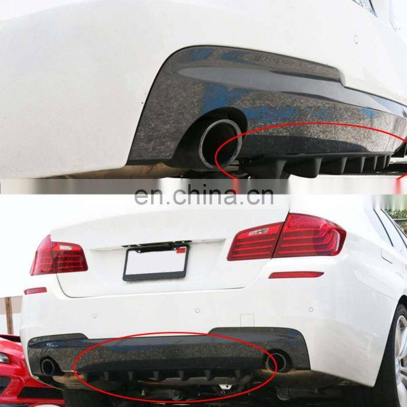 Abs Gloss Black carbon Fiber Universal rear Bumper Spoiler universal diffuser