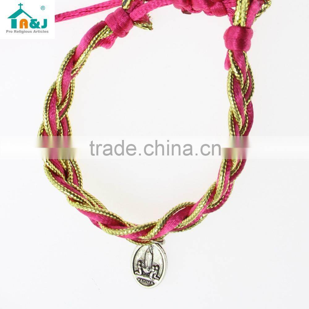 Our lady of guadalupe rope bracelet