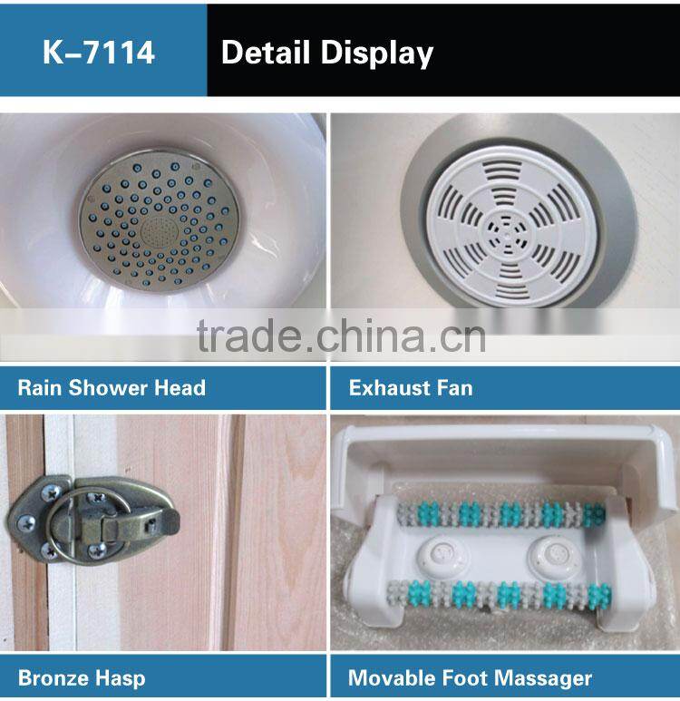 Indoor Computer Control Panel Steam Sauna Room Dry&Wet Steam Room K-7114(L/R)
