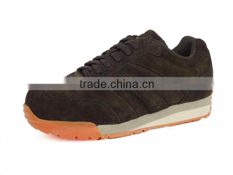 Suede Leather Anti shock Casual style Women Safety Shoe