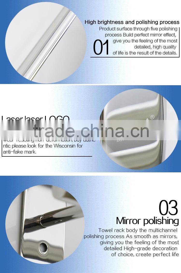 WESDA Houseware good quality stainless steel and glass bathroom shelf