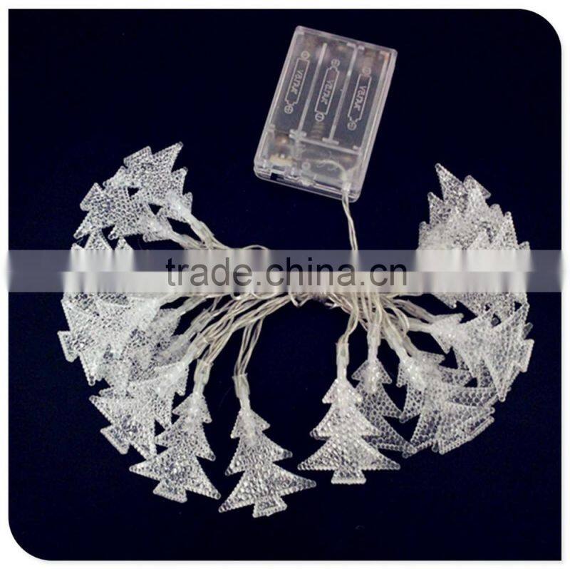 20L warm white frosted tree decos christmas decor battery operated light