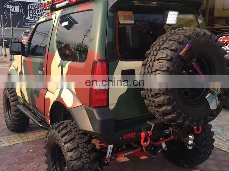 4*4 Hard Rear Bumper with Spare Tire Rack for Suzuki Jimny Car Accessories Rear Bar