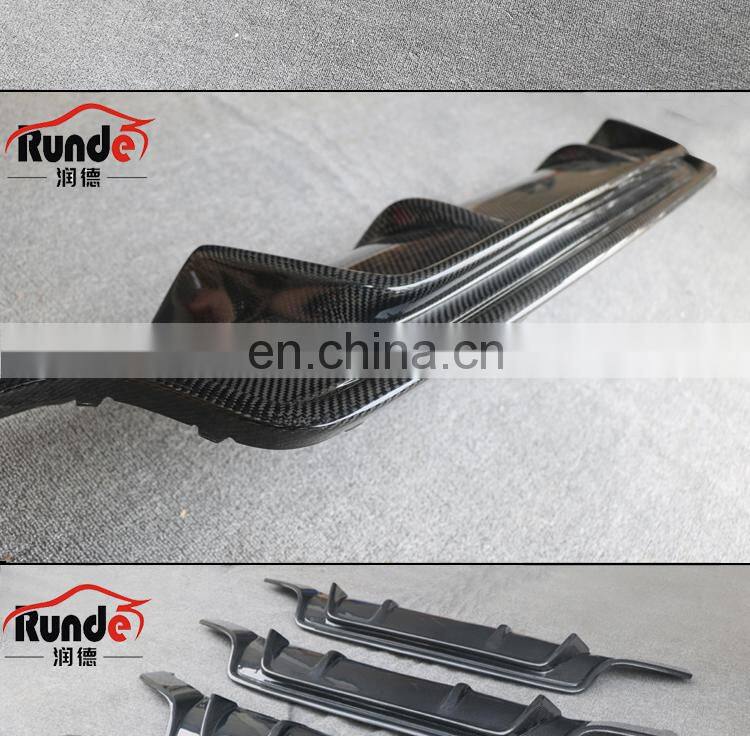 Runde Original Car Carbon Fiber Material Body Parts Front Rear Lip Side Skirt For 2012-2016 Audi RS5 Body Kit