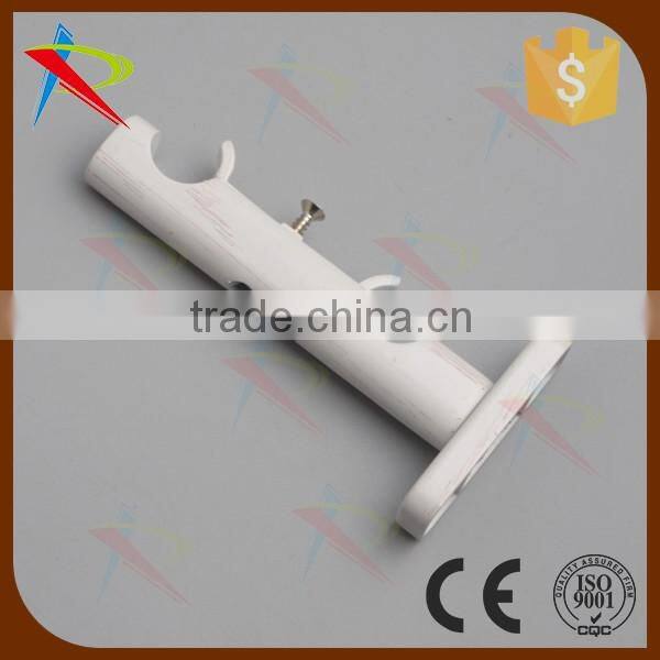 Metal Aluminum alloy Material wooden plated fancy curtain rod brackets