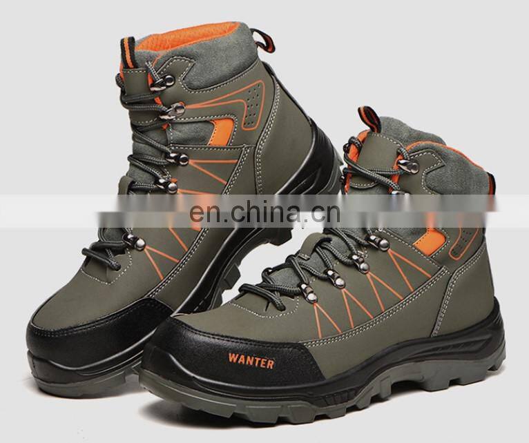 PU upper rubber sole oil resistant anti slip cheap work boots safety shoes