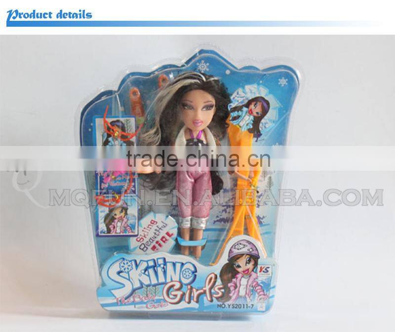 Mini Qute 30 cm kawaii big eyes beautiful America Latex kid fashion Plastic doll educational toy with accessories NO.YS2011-7A